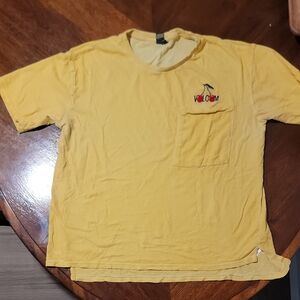 Volcom Yellow Short Sleeve Tee Casual Style